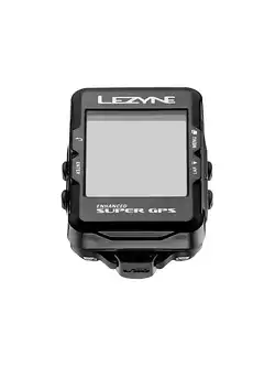 LEZYNE SUPER GPS czarny, komputer rowerowy