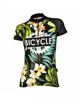 MikeSPORT DESIGN FLOWER BIKE damska koszulka rowerowa 