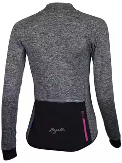 ROGELLI BENICE 2.0 ciepła damska bluza rowerowa, szary-róż