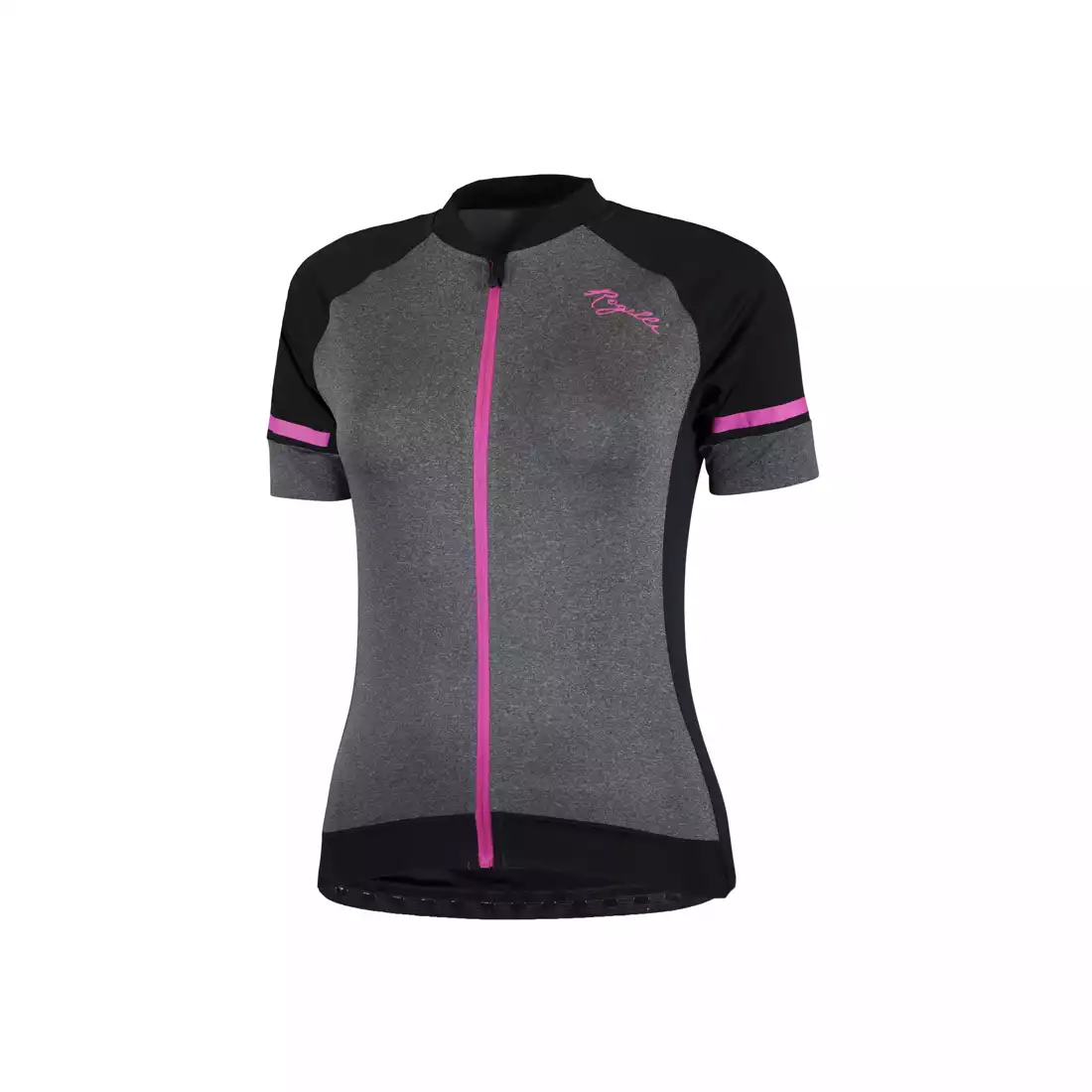 ROGELLI CARLYN 2.0 damska koszulka rowerowa, czarny-szary-róż 010.107