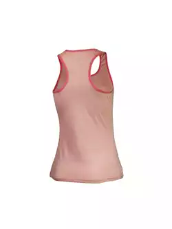 ROGELLI RUN DESIRE 840.265 - damska koszulka do biegania top, bezrękawnik, pink-coral
