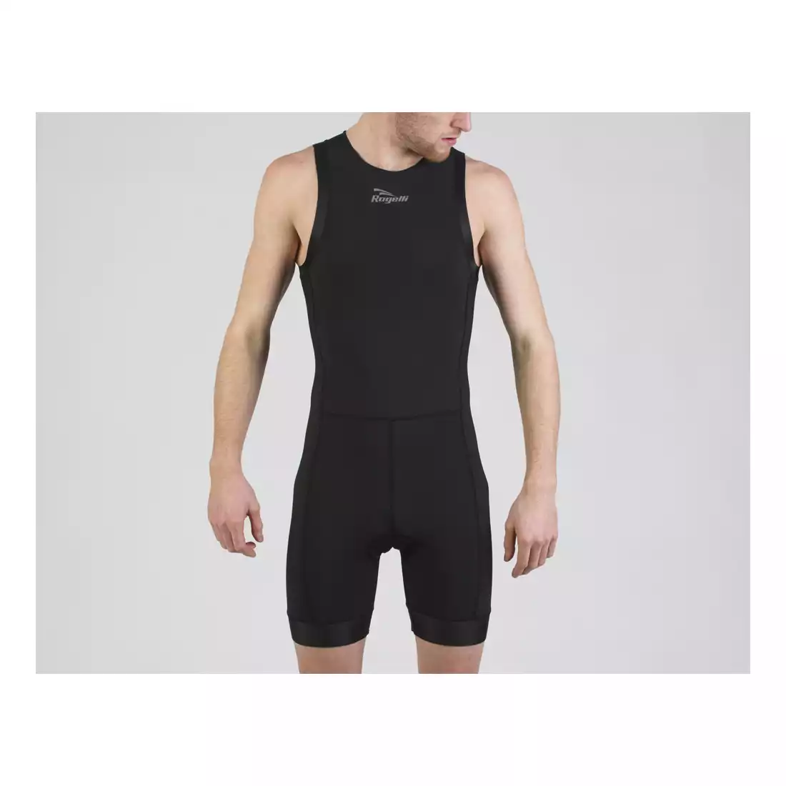 ROGELLI TAUPO 030.006 męski strój triathlonowy, czarno-fluorowy