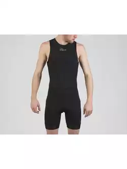 ROGELLI TAUPO 030.006 męski strój triathlonowy, czarno-fluorowy