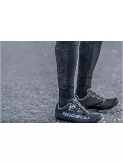 ROGELLI męskie ocieplane spodnie rowerowe VENOSA 3.0  z odblaskiem, czarne