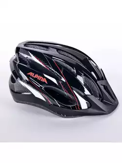 ALPINA MTB17 kask rowerowy czarno-biało-czerwony