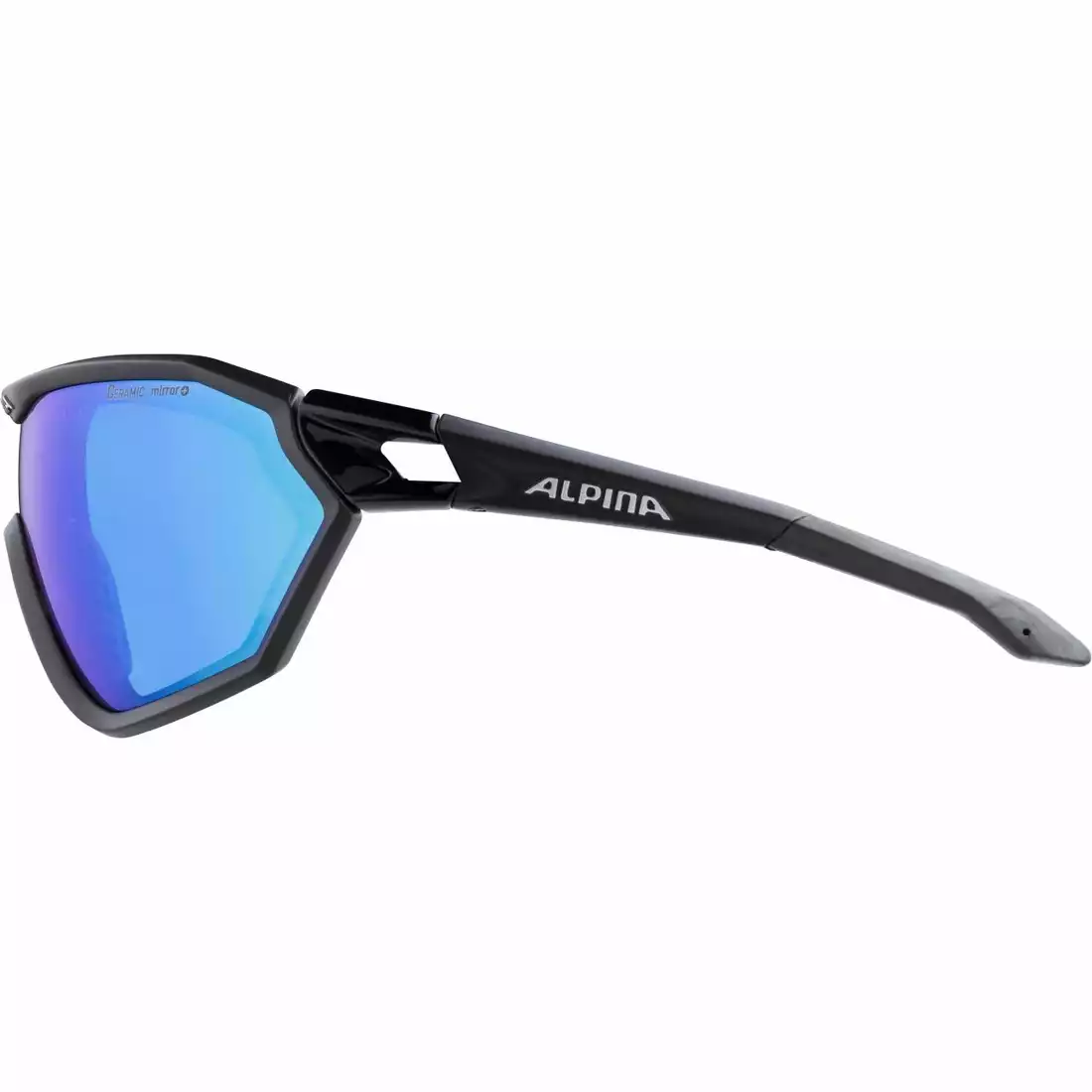 ALPINA SS19 OKULARY S-WAY L CM + kolor BLACK MATT szkło BLUE MIRROR S3 A8625031