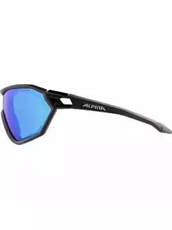 ALPINA SS19 OKULARY S-WAY L CM + kolor BLACK MATT szkło BLUE MIRROR S3 A8625031