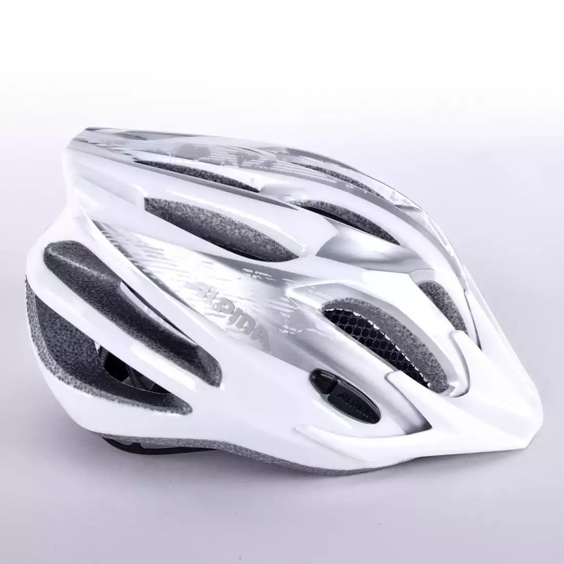 ALPINA TOUR 2.0 kask rowerowy srebrno-biały