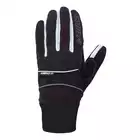 CHIBA CROSS WINDSTOPPER - rękawiczki zimowe, czarny-biały 31517