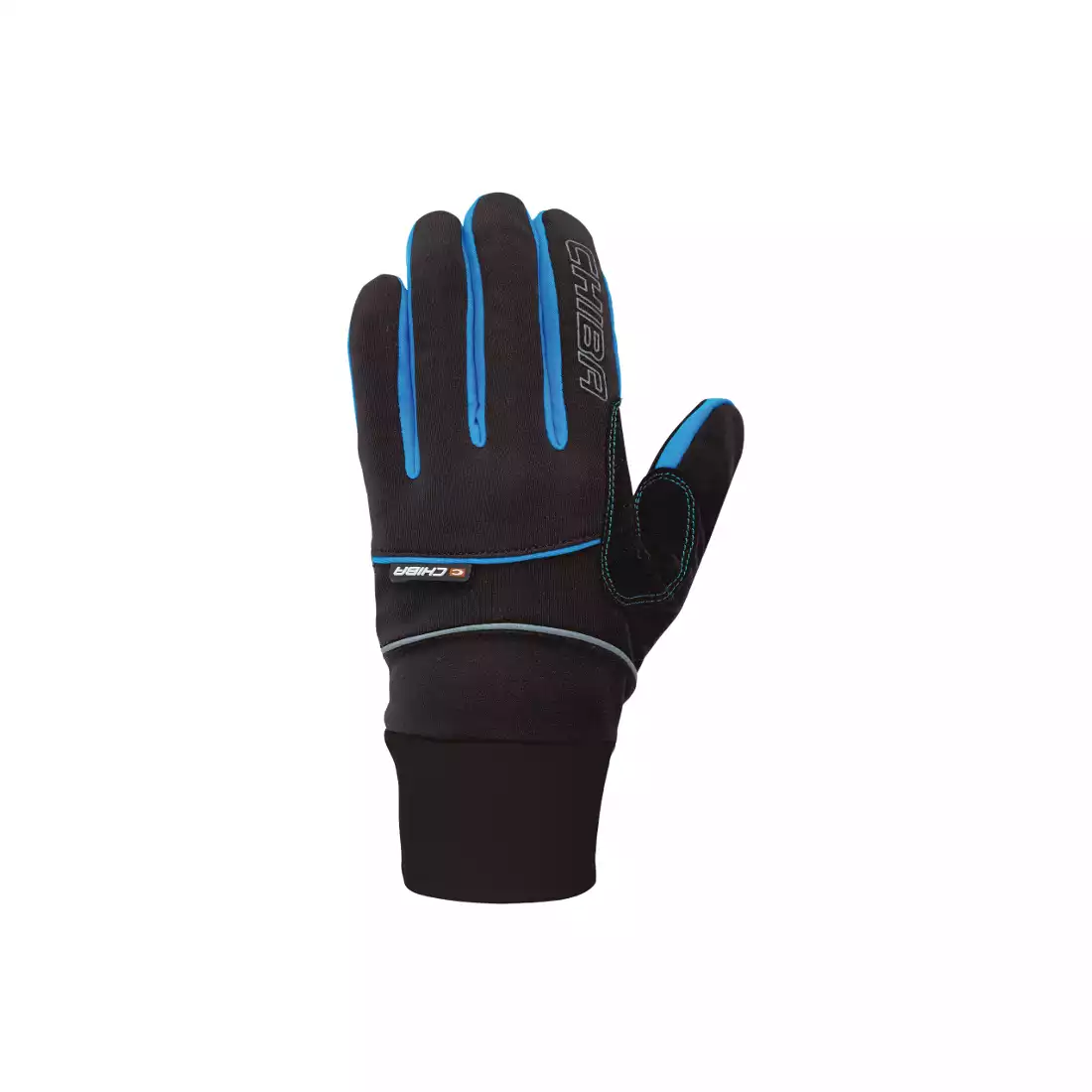 CHIBA CROSS WINDSTOPPER - rękawiczki zimowe, czarny-niebieski 31517