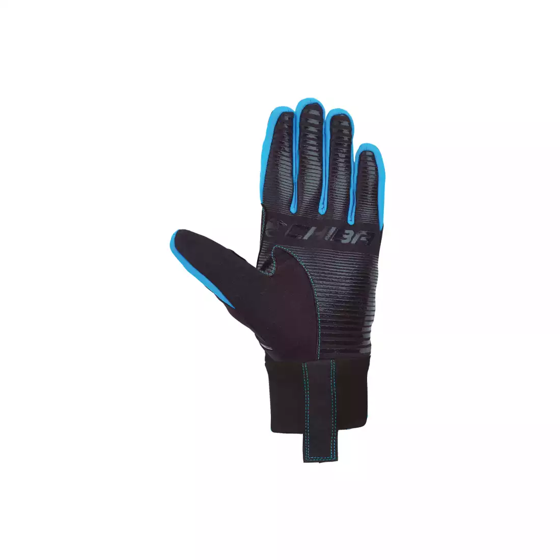 CHIBA CROSS WINDSTOPPER - rękawiczki zimowe, czarny-niebieski 31517