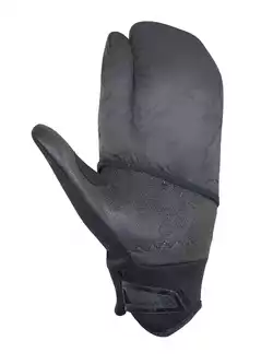 CHIBA OVERFLAP zimowe rękawiczki z pokrowcem, czarne 31158