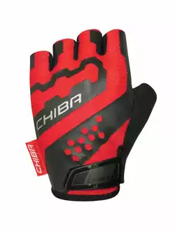CHIBA PROFESSIONAL II rękawiczki rowerowe czerwony czarny 3040719