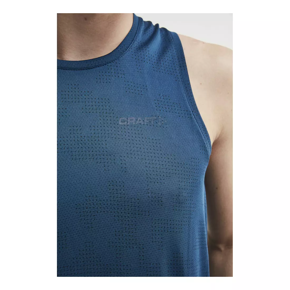 CRAFT EAZE męska koszulka do biegania / sportowa bez rękawów niebieska 1907051-138373