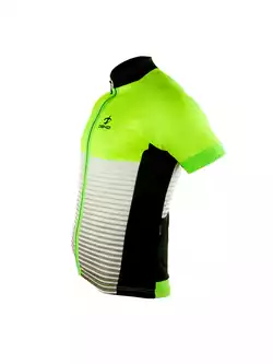 DEKO DK-1018-002 Koszulka rowerowa fluorowo-zielono-czarna