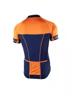 DEKO FORZA koszulka rowerowa granatowo-pomarańczowa