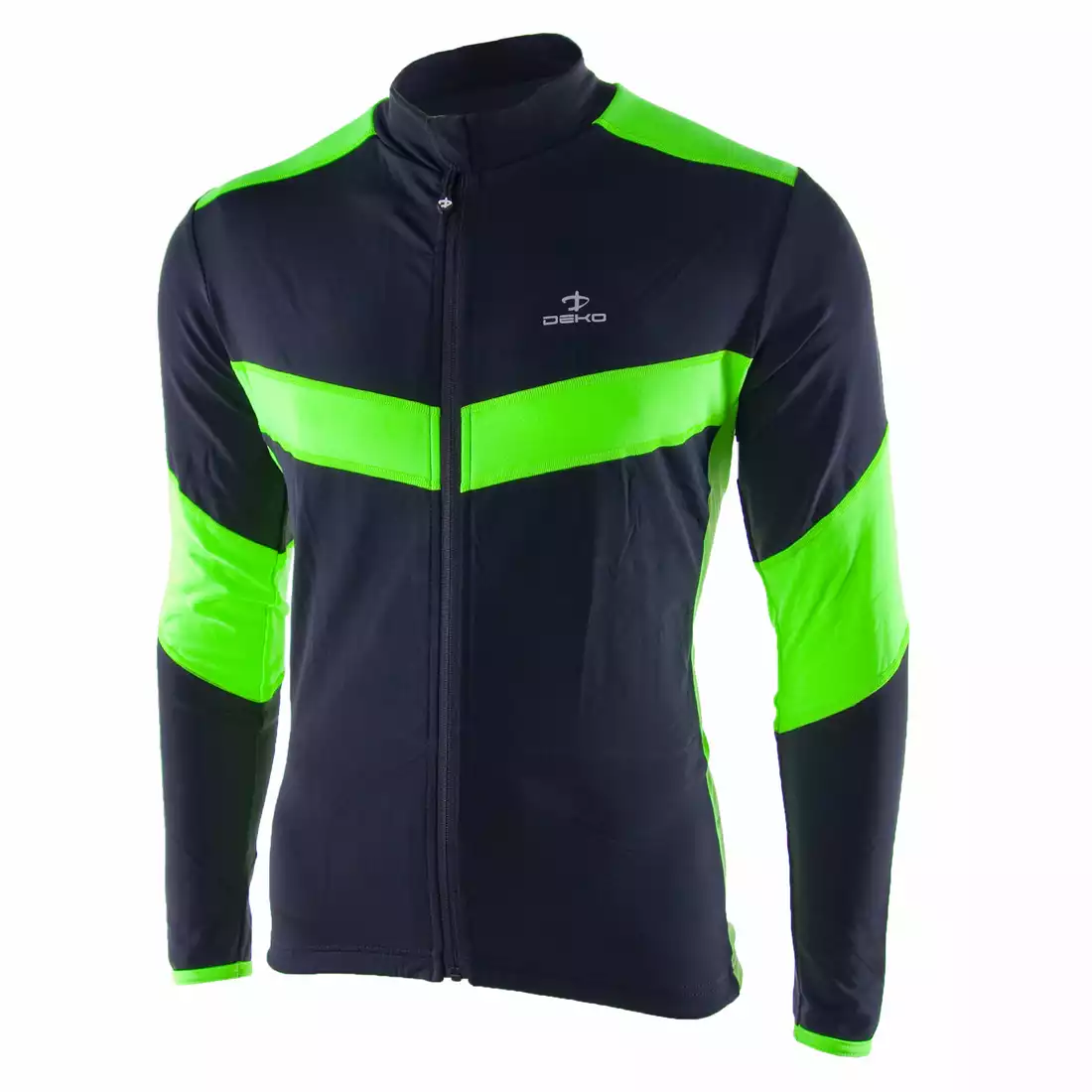 DEKO HUM bluza rowerowa D-Robax czarny-fluor zielony