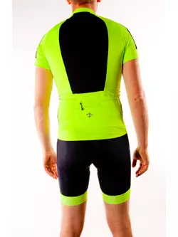 DEKO WHITE Koszulka rowerowa fluor zielony
