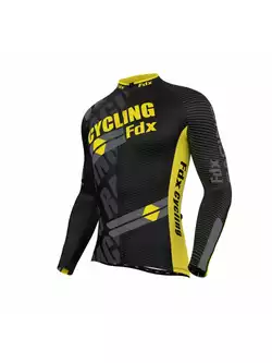 FDX 1050 męska bluza rowerowa czarno-żółta