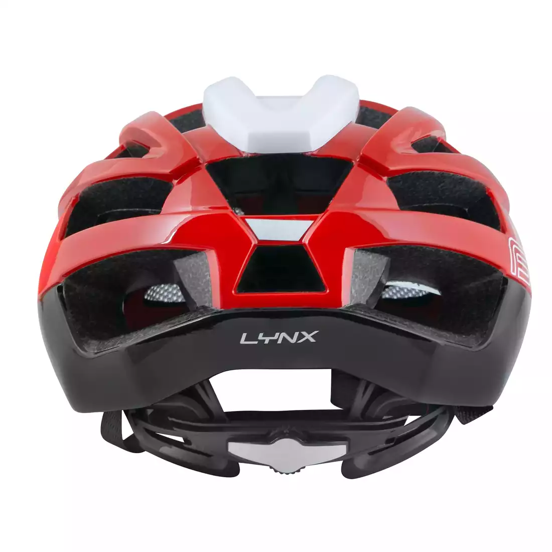 FORCE LYNX kask rowerowy biały czerwony