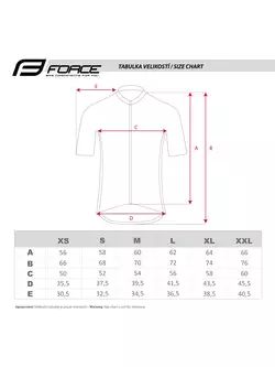 FORCE męska koszulka rowerowa BEST fluo-czarna 9001293
