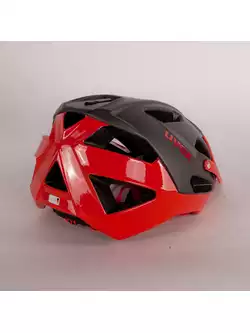 Kask rowerowy enduro UVEX QUATRO szary mat / czerwony połysk