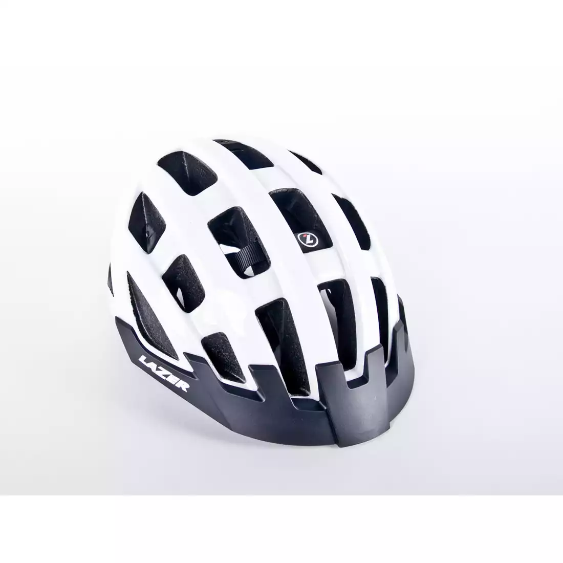 LAZER Compact kask rowerowy biały połysk