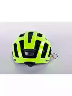LAZER Compact kask rowerowy fluor żółty połysk