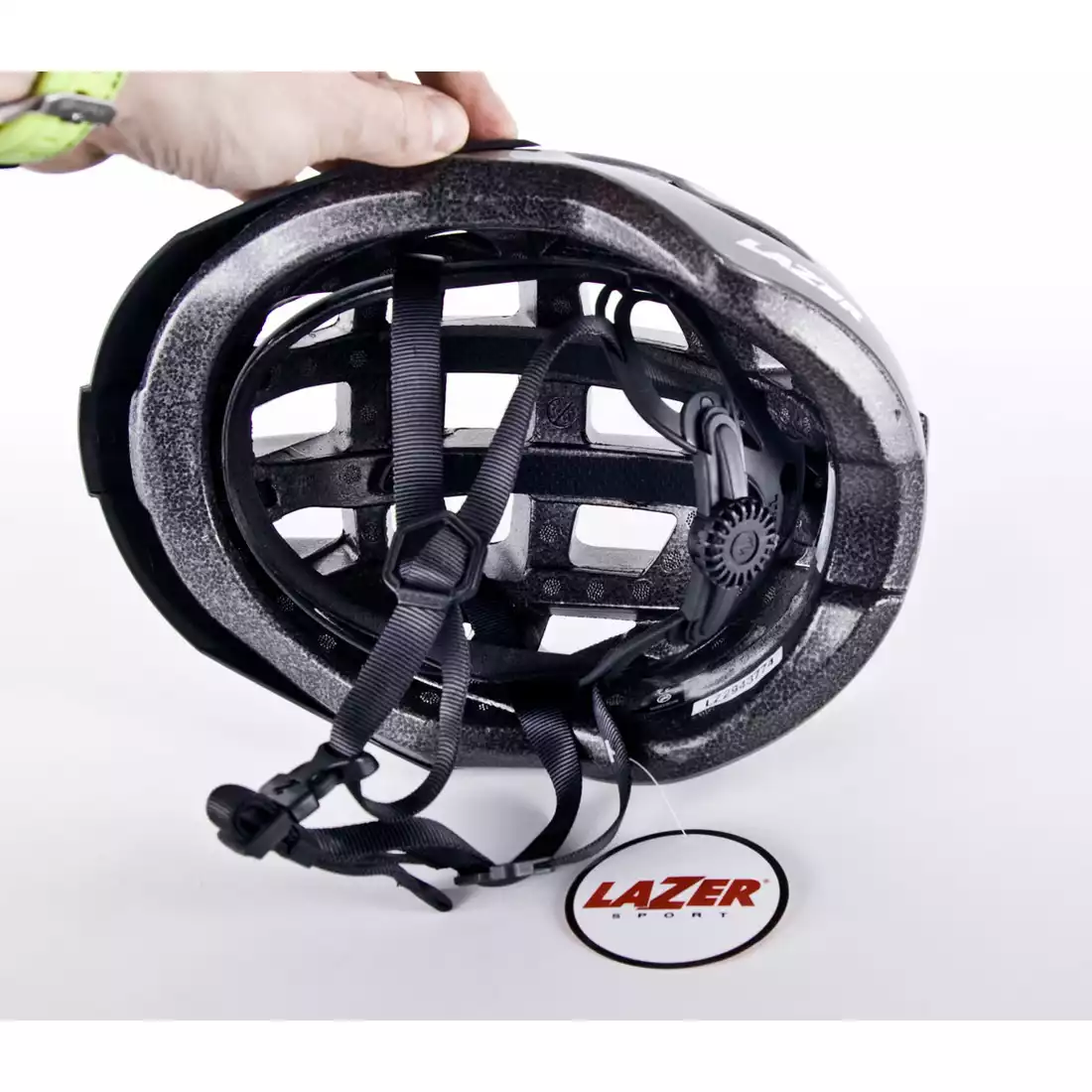 LAZER Compact kask rowerowy tytan połysk