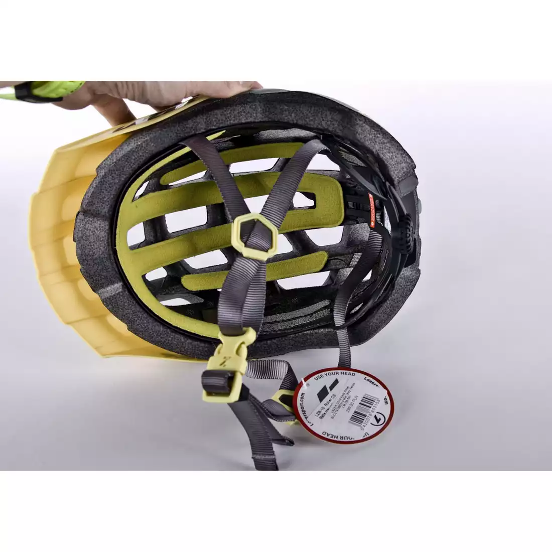 LAZER ROLLER MTB kask rowerowy TS+ szary mat zółty