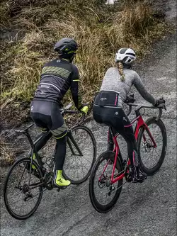 ROGELLI RITMO męska bluza rowerowa, czarny-szary-fluor żółty