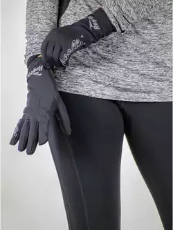 ROGELLI RUN 890.003 TOUCH damskie rękawiczki biegowe czarne