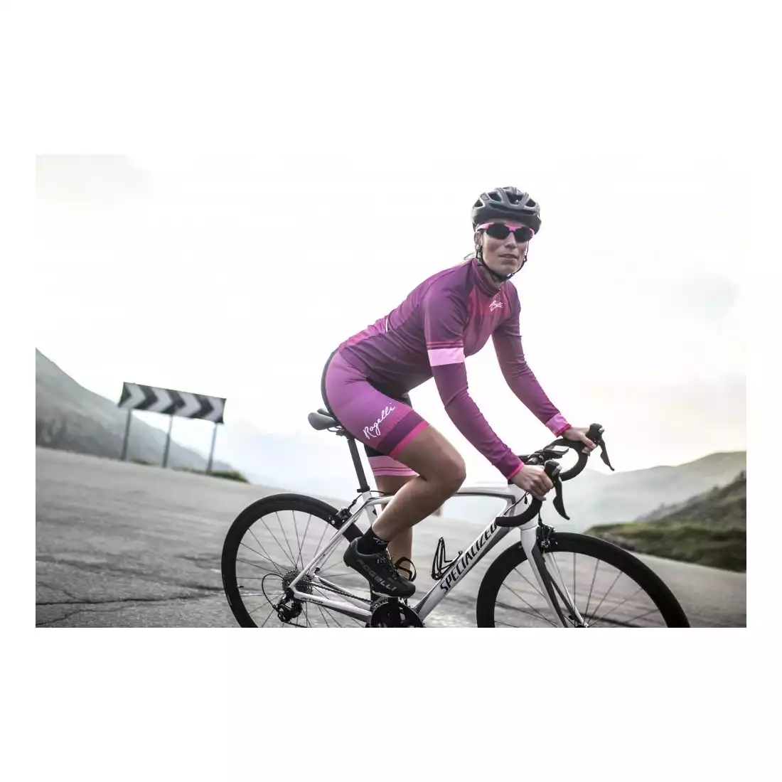 ROGELLI STELLE damska bluza rowerowa różowa