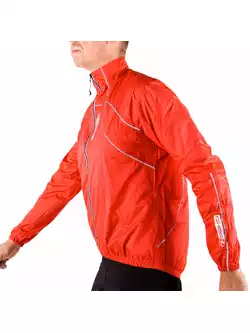 DEKO J1 kurtka rowerowa przeciwdeszczowa, czerwona 