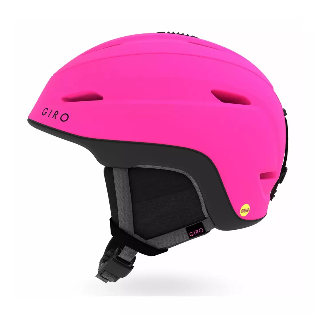 Damski kask narciarski/snowboardowy GIRO STRATA MIPS matte bright pink black 