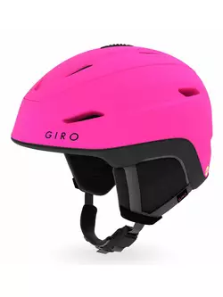 Damski kask narciarski/snowboardowy GIRO STRATA MIPS matte bright pink black 