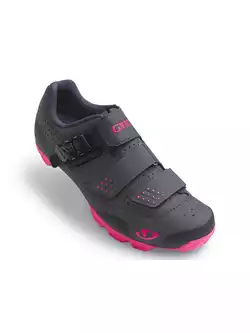 Damskie buty rowerowe MTB GIRO MANTA R dark shadow bright pink 