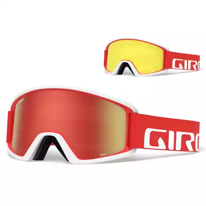 Gogle narciarskie / snowboardowe GIRO SEMI RED WHITE APEX GR-7094596