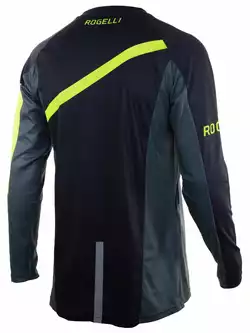 ROGELLI ADVENTURE męska koszulka rowerowa MTB z długim rekawem czarno-szaro-fluorowa 060.110
