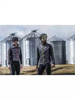 ROGELLI SHINE lekko ocieplana damska kurtka rowerowa 010.370 szaro różowa