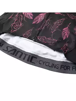 SANTIC damska koszulka rowerowa czarna L8C02134 