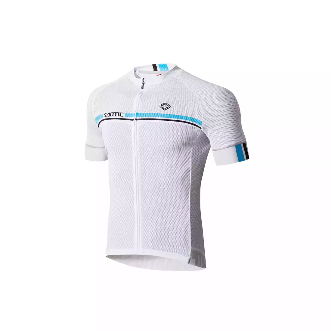 SANTIC męska koszulka rowerowa biała WM7C02107W