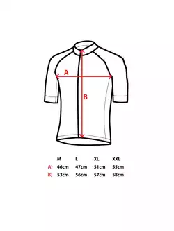 SANTIC męska koszulka rowerowa biała WM7C02107W