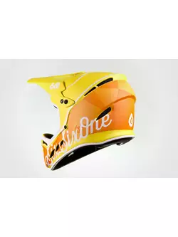 SisSixOne 661 RESET GEO CITRUS Kask rowerowy fullface żółto-pomarańczowy