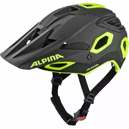 ALPINA ROOTAGE Kask rowerowy BLACK-NEON-YELLOW 