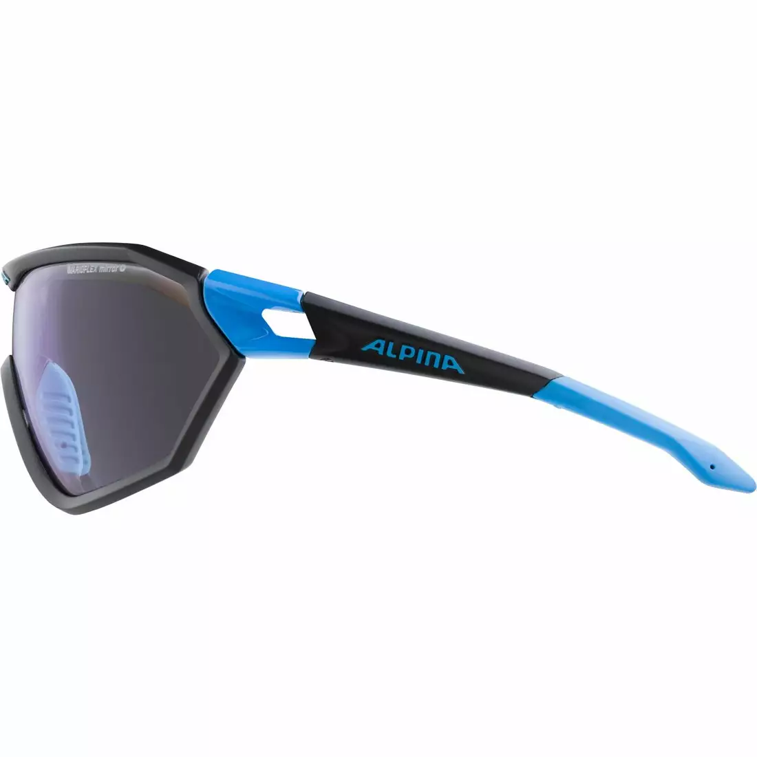 ALPINA okulary sportowe fotochromowe s-way VLM+ black matt-cyan A8585231