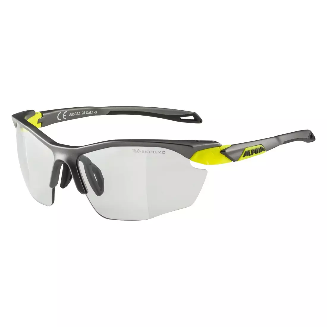 ALPINA okulary sportowe fotochromowe twist five HR VL+ tin matt- neon yellow A8592126