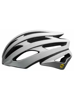 BELL STRATUS INTEGRATED MIPS kask rowerowy matte gloss white silver 