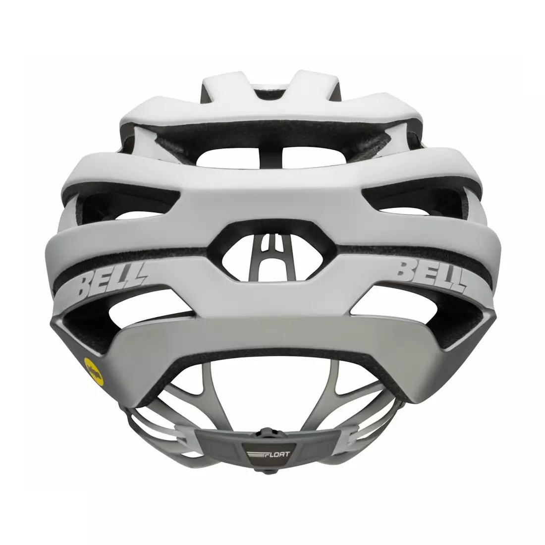 BELL STRATUS INTEGRATED MIPS kask rowerowy matte gloss white silver 