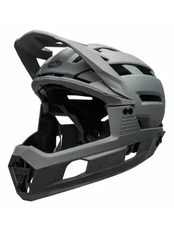BELL SUPER AIR R MIPS SPHERICAL kask rowerowy full face, matte gloss grays